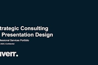 design a mbb style executive powerpoint presentation with your content and data