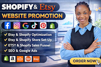 do etsy, shopify marketing, etsy ads, etsy SEO, website promotion, etsy sales