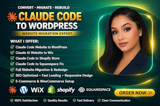 migrate claude code website to wordpress wix shopify squarespace migration
