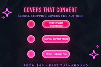 create premium book cover design for indie authors