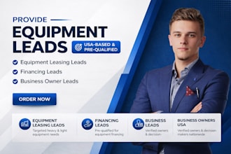 provide equipment financing and leasing leads USA