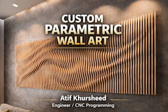 parametric wall art for cnc, laser cutting, and 3d panels