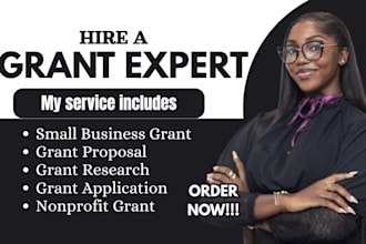 do small business grant writing, nonprofit grant, grant research and application