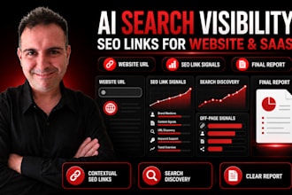 create SEO backlinks to support ai search visibility for your site or saas