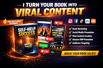 turn your self help book into viral content for marketing and promotion