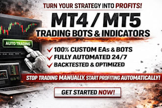 develop professional  automated mt4 mt5 eas, trading bot and indicators