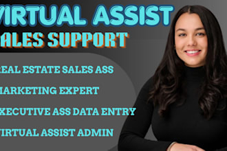 virtual assistant executive sale assistant real estate sales VA marketing expert