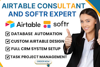 build custom crm airtable automation softr business CRM client portal dashboard