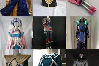 create detailed 3d cosplay props, armor and wearable designs for 3d printing