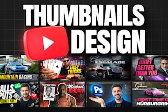 design CTR boosting youtube thumbnail in 6hrs