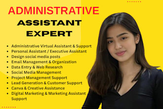 be your administrative virtual assistant, personal assistant and executive VA