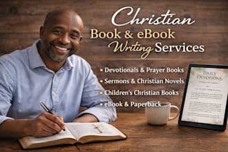 do christian book, ghost ebook prayer journal, daily devotional, memoir editor