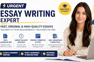 do urgent essay writing as an essay writer expert