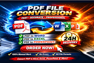 convert pdf to word doc, jpeg, epub, excel, powerpoint professionally