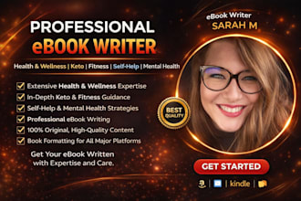 write health and wellness ebook on keto fitness self help ebook on mental health