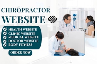 design squarespace chiropractor website clinic website medical service website