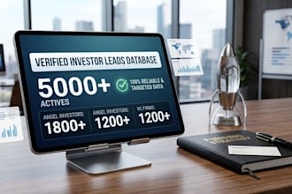 provide verified angel investor, venture capital and investor leads