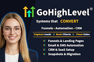 build gohighlevel sales funnel and automation that converts