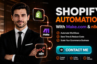 build high converting ai shopify automation workflows using n8n or make com