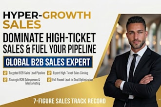 b2b sales lead pipeline high ticket sales closer salesperson telemarketing