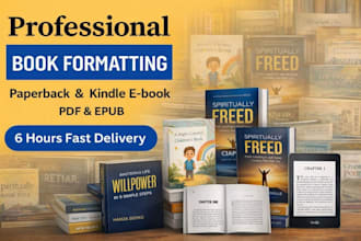 do book typesetting, ebook formatting, book layout for amazon KDP interior