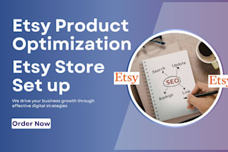 setup etsy shop etsy product listing etsy seo expert etsy product optimization