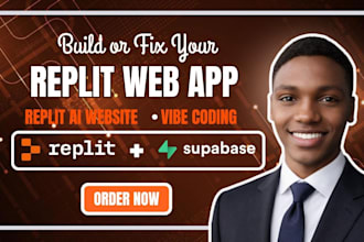 build your replit web app, fix replit bugs, saas mvp and vibe coding