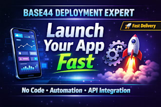 base44 deployment expert for fast no code app launch and automation