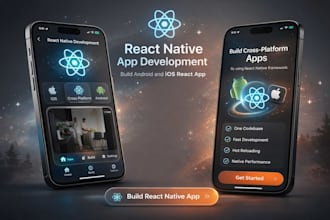 do react native app development, build android and ios react app