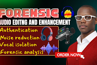 do forensic audio editing, vocal isolation, audio enhancement, visualization