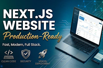 build your nextjs website or full stack web app and deploy it to vercel