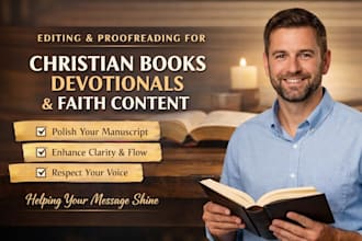 edit and proofread christian books devotionals and faith