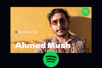 design a professional spotify banner and music artist header for your profile