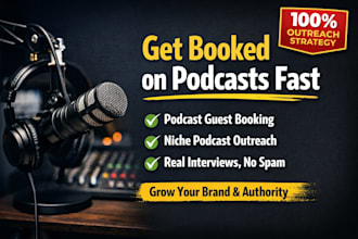 book you as a podcast guest through targeted podcast outreach