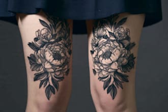 design a tattoo in black and white or in color