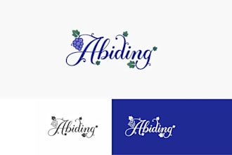 design nature inspired christian book logo