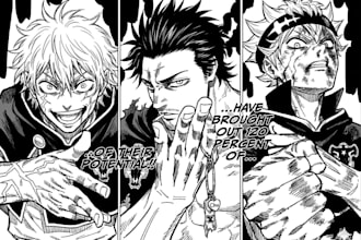 make anime manga comic book illustration manga artist or webtoon cover art