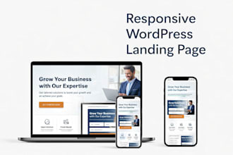 design a wordpress landing page for leads and conversions