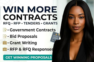 write a winning rfq, rfp, rfi, bid proposal and government contract responses
