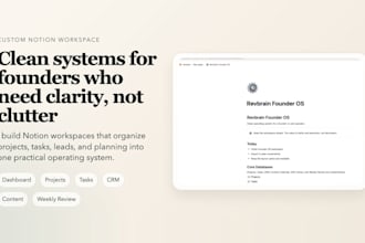 build a custom notion workspace for your business