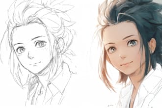 sketch your anime art