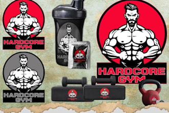 do custom bodybuilders fitness brands hardcore gym logo