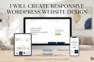 design a professional elementor wordpress website or responsive blog