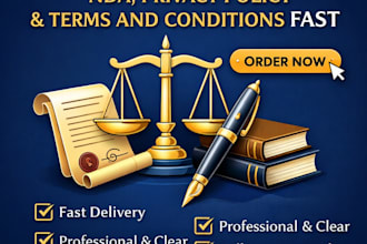 draft custom gdpr legal documents, privacy policies and business agreements