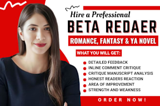 beta read and critique romance beta reader fantasy sci fi thriller beta reader
