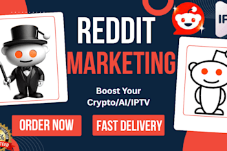increase awareness, traffic sales, for your business website via reddit seo post