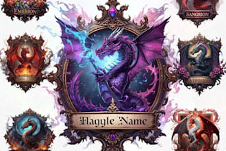 create esport samurai dragon logo