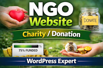 create a nonprofit or charity website with online donations in wordpress