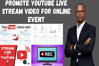 promote youtube live stream promotion for live event to gain live viewers