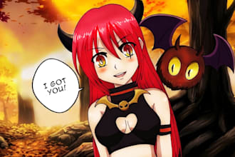 professional custom anime art and high quality digital illustrations